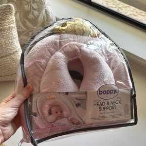 Boppy Pink Head & Neck Support for Babies - princess crown NWT